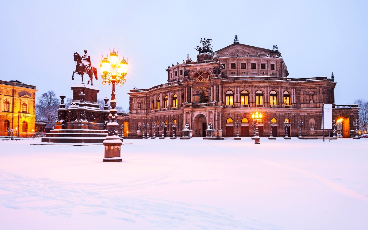 Semperoper in Dresden, Deutschland