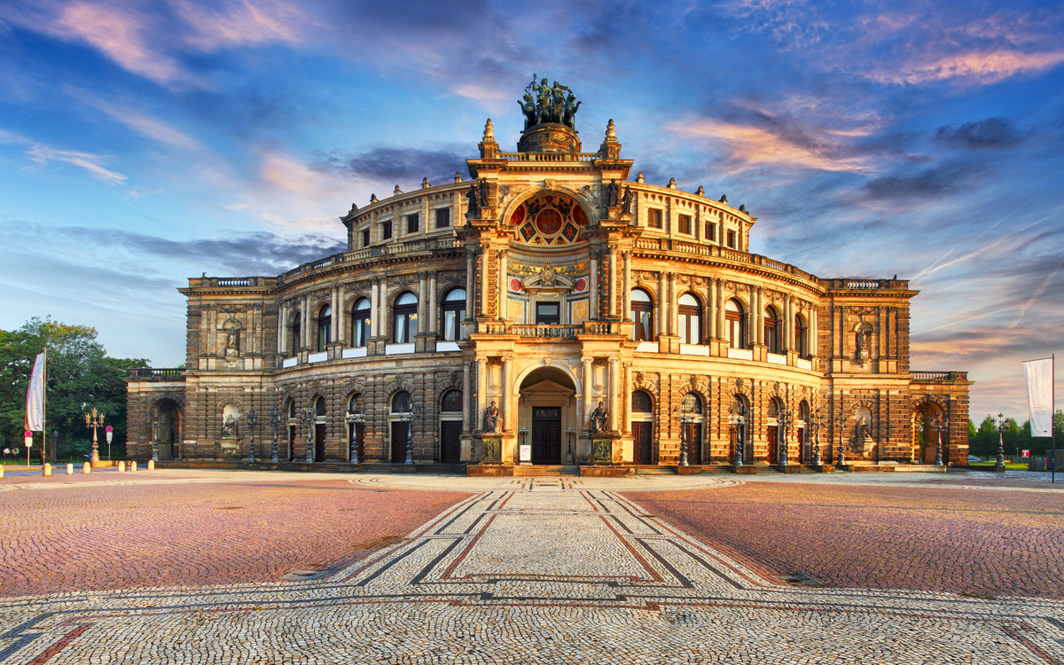 Semperoper in Dresden, Deutschland