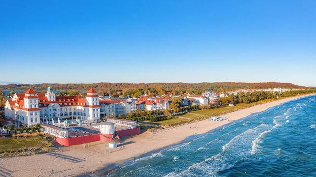 Kurhaus des Ostseebades Binz auf der Insel Rügen