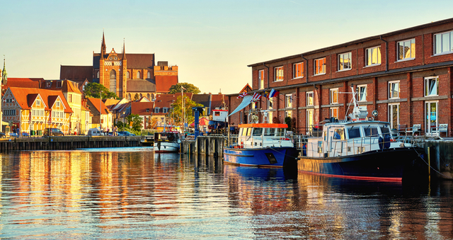 Wismar in Mecklenburg-Vorpommern, Deutschland