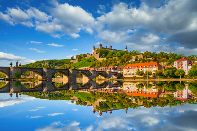 Festung Marienberg oberhalb von Würzburg in Unterfranken, Deutschland