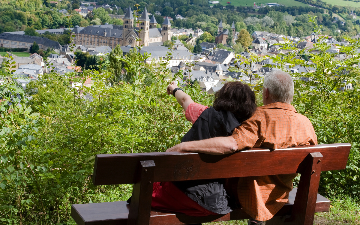 Blick auf Echternach, Luxemburg