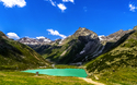 Rifflsee in den Pitztaler Alpen, Österreich