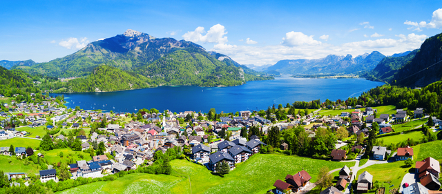 Sankt Gilgen am Wolfgangsee im Salzkammergut