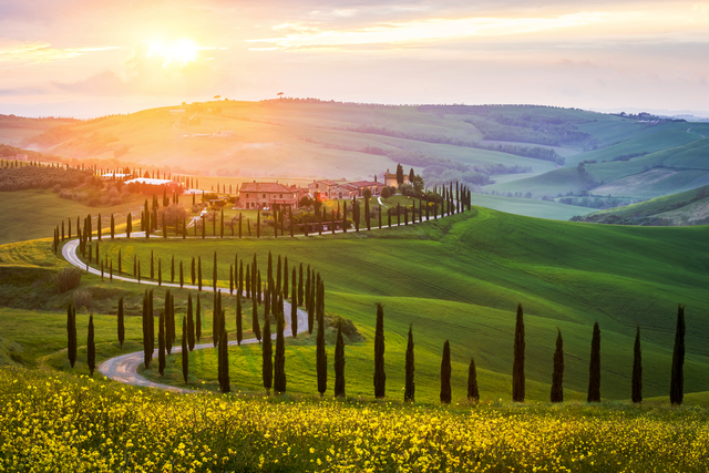 Landschaft in der Toskana, Italien