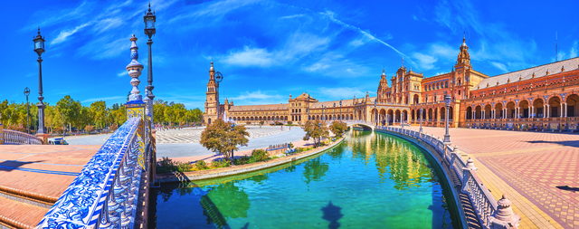 Plaza de España in Sevilla, Spanien