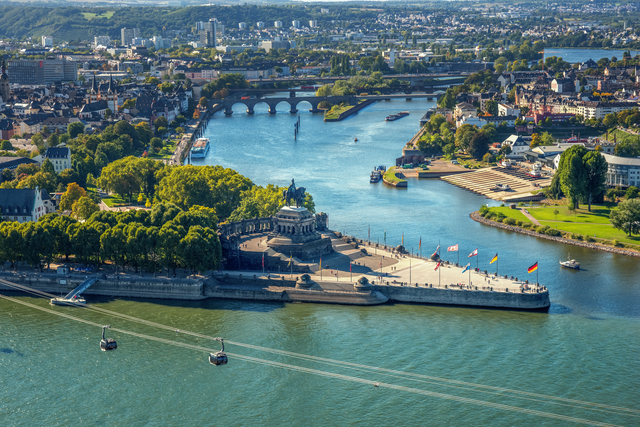 Koblenz - Blick auf das Deutsche Eck 
