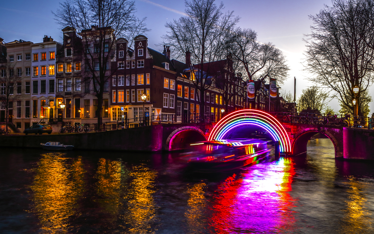 Lichtfestival in Amsterdam