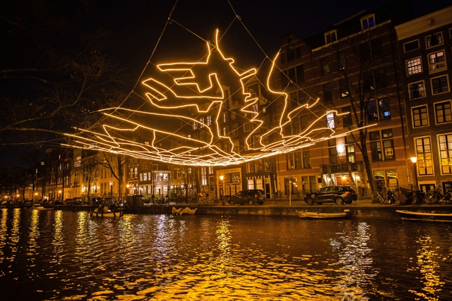 Lichtfestival in Amsterdam, Niederlande
