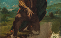 Le Fou de peur, um 1844, Öl auf Leinwand,  60 x 50 cm