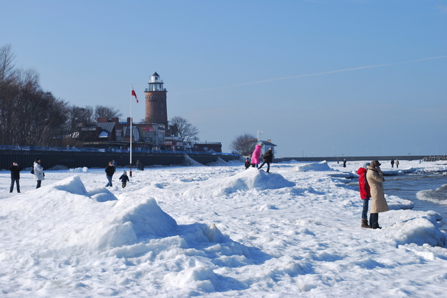 Kolobrzeg im Winter