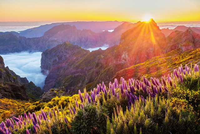 Blick vom Pico do Arieiro auf der Insel Madeira, Portugal