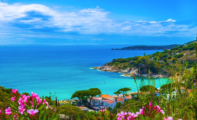 Küste nahe Portoferraio auf der Insel Elba, Italien