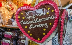 Lebkuchenherz mit Aufschrift 
